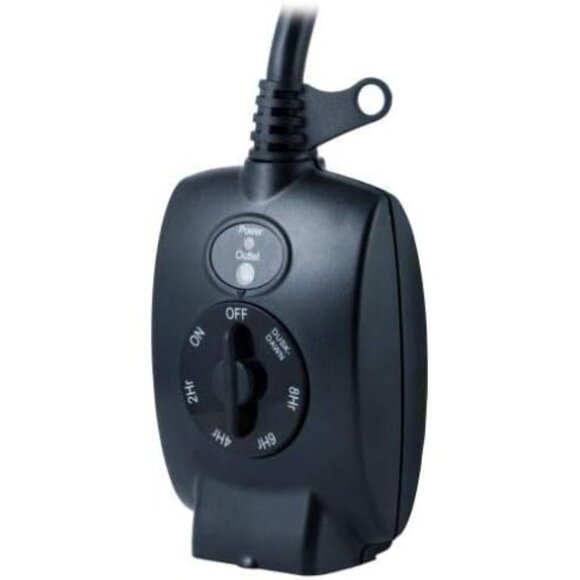 Outdoor 15A Countdown Timer w/ Dusk-to-Dawn Sensor Grounded Outlet 24HR Timer - Picture 3 of 6